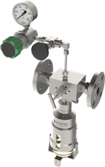 Liquid sampling - MBS-A8 Inline Flow Thru Liquid Sampler & Needle Purge - Mechatest Bottle Sampler - closed sampling Hydrocarbon liquids - Dopak DPM