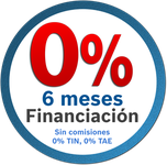 Financiación sin intereses, gastos ni comisiones.