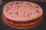 recette du gâteau macaron framboise et sa crème mousseline 