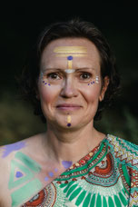 Holistic body painting Reutlingen Virginie Varon Live Musik