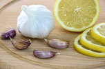 aglio limone tagliato