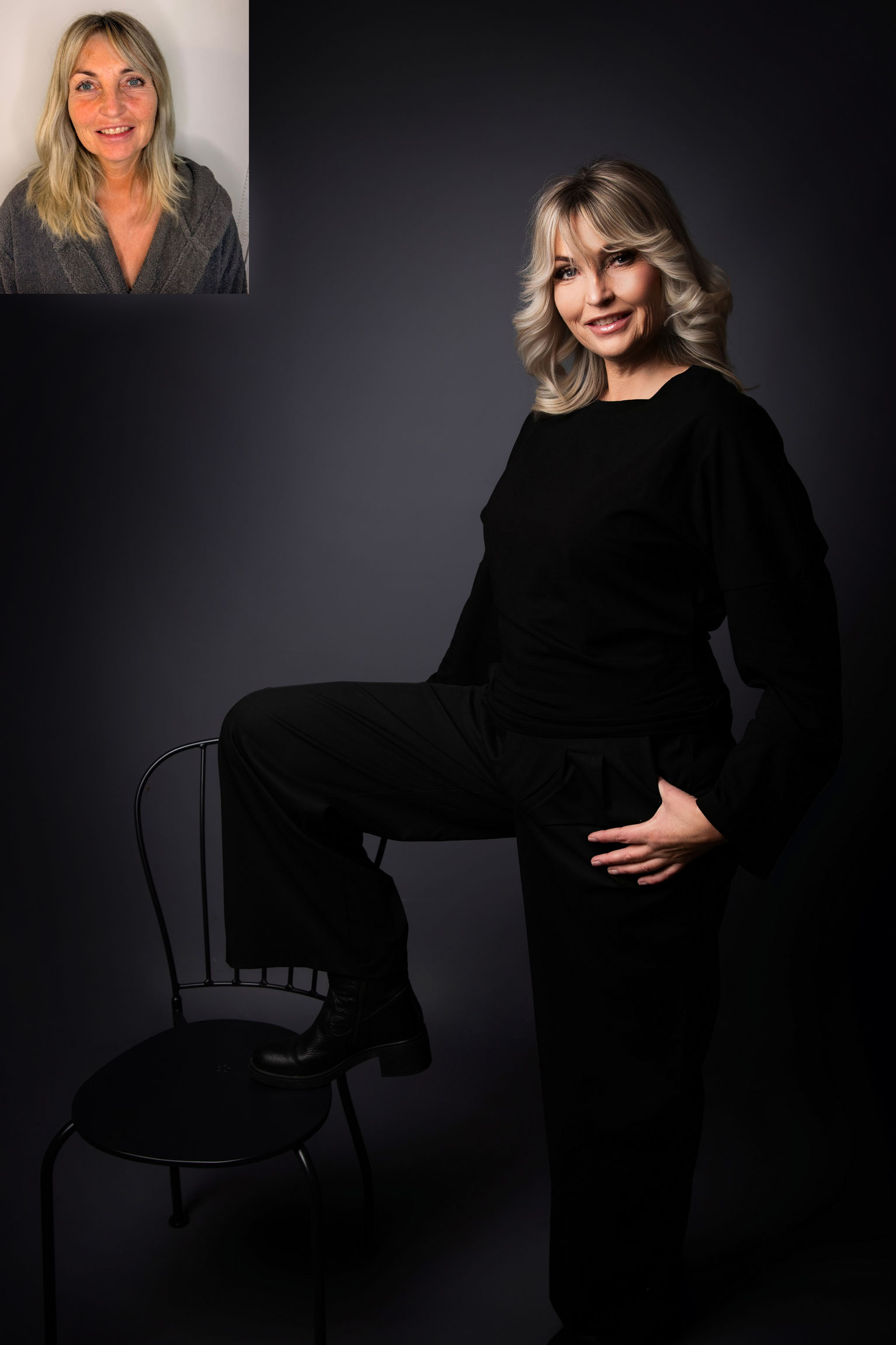 visagie bij fotoshoot