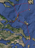 Planned route for Greece 31.08-14.09.2013