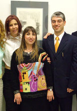 Leonardo Calvo con le artiste Ani Tretjak e Alenka Deklic