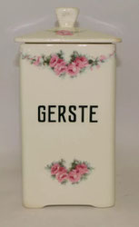 Max Rösler Rodach Vorratsdose "Gerste" Rosengirlande Nr.: 4440 H. 20,5 cm, € 65,00