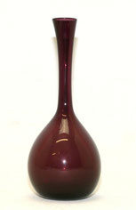 Miniatur Vase, mundgeblasen, rot-violettes Glas, cm, Ø 5,5 cm, Höhe 14,5 cm, € 49,00