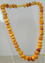 Butterscotch Bernstein Kette, Amber, ca. 52 cm lang, 10-18mm ,Poliert, 48 Gramm, € 199,00