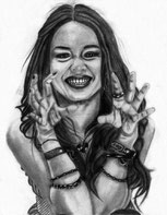 Completed Graphite and Charcoal Pencil Portraits by Ocean of Arts also known as Rebel Ocean Studio Artworks