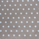 grau mit hellblauen Sternen