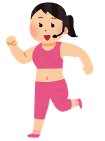 （イラスト）ダンスを踊るインストラクター