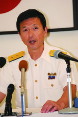 1日付で第11管区海上保安本部の石垣海上保安部長に就任した遠山純司氏=12日午後、石垣港湾合同庁舎