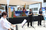 Actuación musical en la inauguración de las instalaciones remodeladas del Secap. Manta, Ecuador.