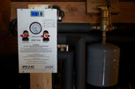 The 'Purist' brand pump station for the solar hot water heater.