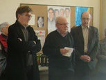 Claude PODER, chargé de l'urbanisme et de l'aménagement de la commune, Christian GEFFROY et Michel BONNET