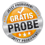 Badge Gratis Probe bestellen