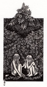 ハーバリウム２/ 木口木版/12.3×6.3cm/シート価格￥13,200(税込み)/額装込み￥17,000(税込み)