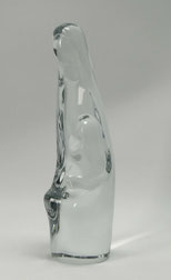 Daum France, Glas Madonna, signiert, 70er Jahre Design, 26,1 cm , € 190,00