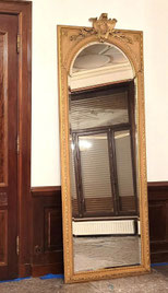 Riesiger Kaminspiegel im Louis XVI Stil Krone mit goldenen Schleifen 264 x 97 cm, € 1650,00