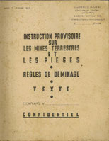 Notice provisoire sur les mines terrestres