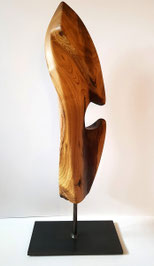 #modern#abstrakt#goldregen#edelholzskulptur#gunnar mozer