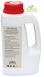 Lebe-flüssig Reico  - Ergänzungsfuttermittel Lebe-flüssig für Hunde, Katzen, Pferde und andere Heimtiere zur Entgiftung.