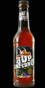 CRAFTWERK HOP INFERNO Double IPA. Zwei brandneue Hopfensorten aus den USA und der Hallertau bitten zum Duell. ©craftwerk.de