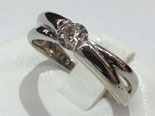 ダイヤモンドプラチナリング　Ｐｔ９００ Ｄ０．２７ｃｔ