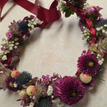 Kopfkranz Hochzeit Beere Rosa Muenchen Harras 