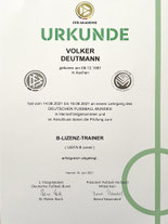 UEFA B Level DFB Akademie im FVM