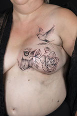 Sœurs d’Encre tatoueuses Rose Tattoo tatouage cancer du sein 12