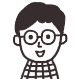イメージイラスト：メガネをかけた男性