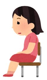 悪い座り方　腰痛なるかも