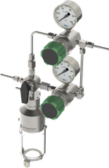 Liquid sampling - MBS-A6 Back & Needle Purge Configuration - Mechatest Bottle Sampler - closed sampling Dopak DPM