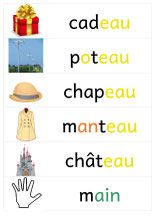 PDF à imprimer pour préparer les séances TAM TAM avec mots et images