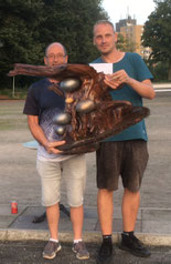 Die Sieger des Nino-Grand-Prix Florian Börger und Joachim Mesch