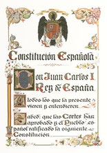 Constituciones españolas.