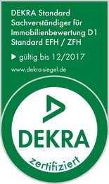 DEKRA Zertifizierter Sachverständiger Immobilienbewertung D1