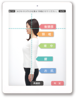 タブレットでの姿勢測定イメージ