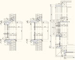 児島の小さなアトリエ　外部建具詳細図