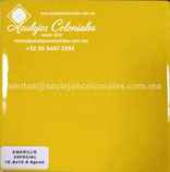 <img src="img/azulejo-artesanal-Liso-tipo-talavera-Color-Amarillo-Especial.jpg" alt="Azulejo Artesanal Liso tipo Talavera Color Amarillo Especial hecho a mano para Acabados Mexicanos">