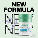 Nouvelle formule 2024 PRO 12+ est la nouvelle génération de suppléments bactériens qui soutiennent positivement l'intestin grâce à un triple complexe TRIPLE BIOTIC. Aloeverasante.net & LR Health