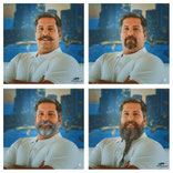 Geistheiler Jesus Lopez mit Bart, Movember