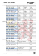 Spielplan 2016/2017