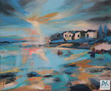 Astrid Krömer, Morgenstunde, Acryl auf Leinwand, 2021, 60x50cm Kopie, www.astrid-kroemer-malerei.de