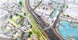 広島県に整備される道路の鳥瞰パース