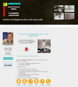 Site perin-plombier.fr crée avec e-cime.fr creation de site internet