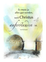Christliche Karten Ostern Auferstehung das Grab ist leer