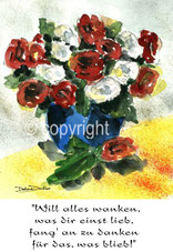 christliche Karten, Begonie will alles wanken