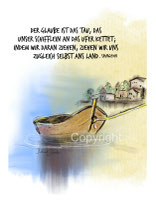 christliche Karten, Schiff Spurgeon Tau digital painting