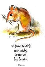 christliche Karten, Maus, so fürchte dich nun nicht